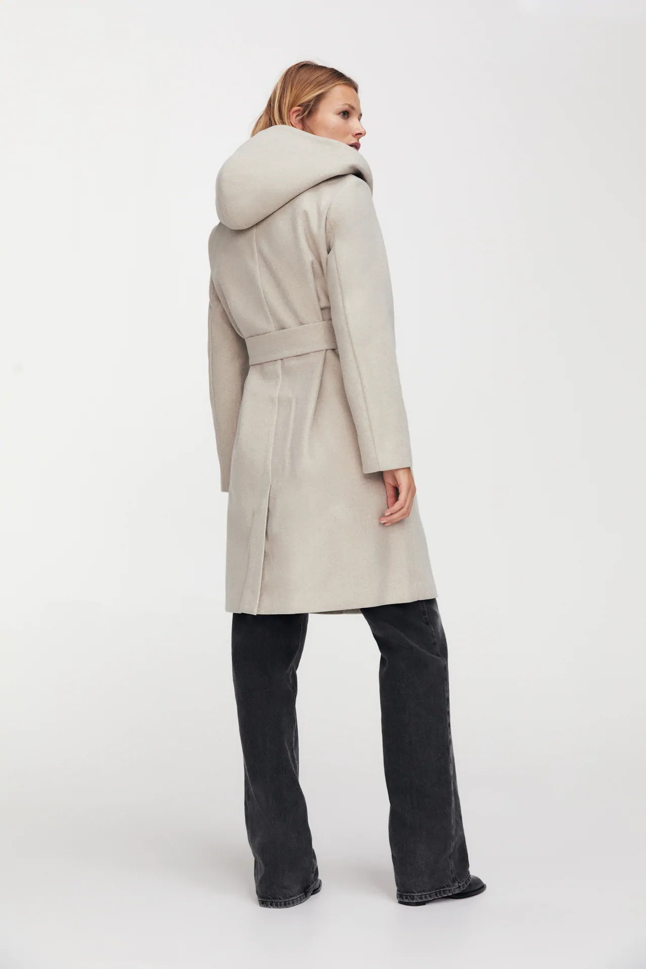 wholesale autumn A hooded women's woolen coat jacket NSAM3241
