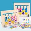 Fruit logic double-sided wooden children's teaching aids, smart toy, 3pcs, training