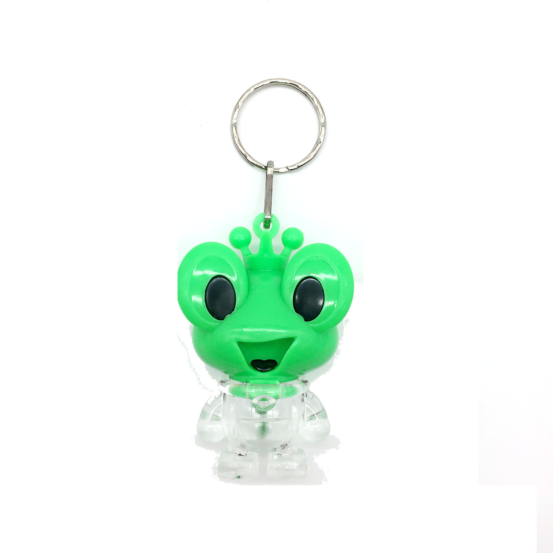 Lindo Rana LED de plástico luminoso llavero luz colgante bolsa accesorios juguete