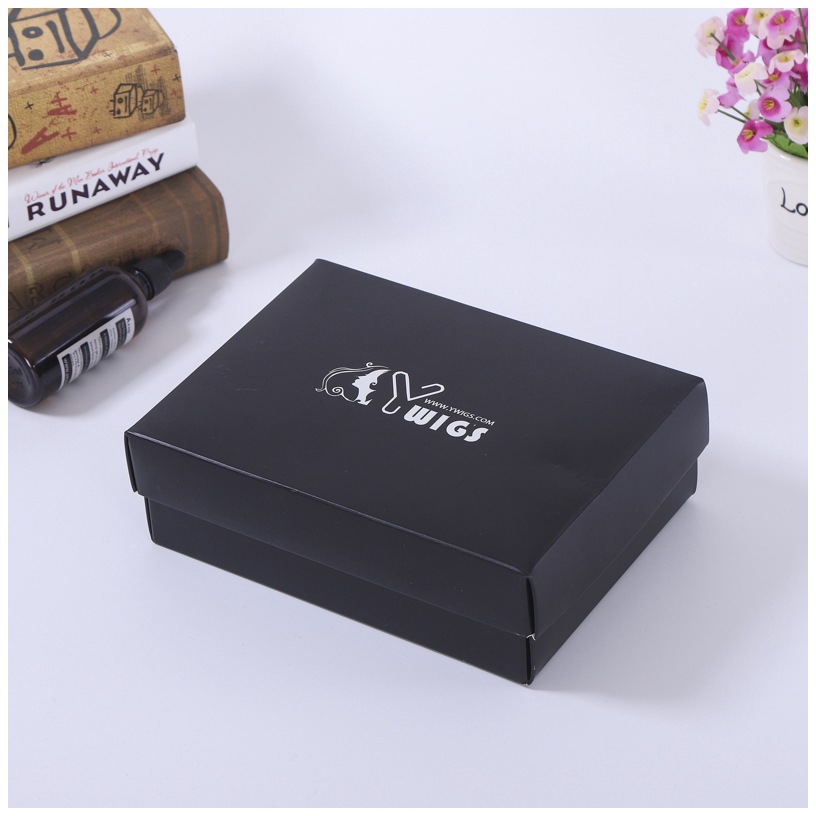 厂家定做真发假发送人礼品盒 包装彩盒 印刷生产出口纸盒定制