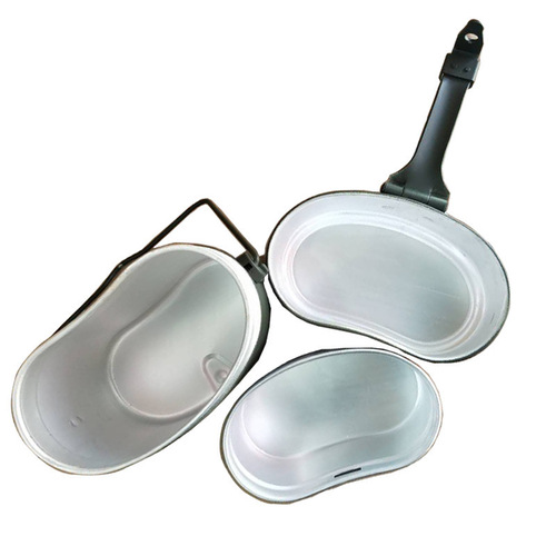 79 German-style lunch boxes Outdoor camping aluminum military lunch boxes Heatable meal containers bento boxes Picnic set of three