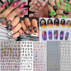 Platinum nail stickers for nails, fake nails, English, punk style