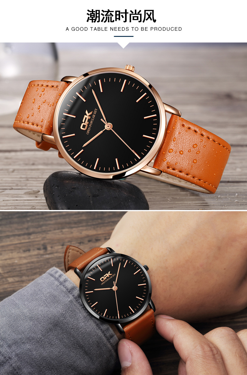 Fashion Men's Watches Wholesale Non-mechanical Watch Couple Watch Suit Men And Women Quartz Watch Male Watch display picture 10