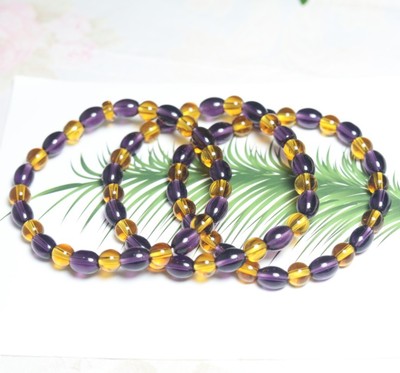 live broadcast Availability 6 mm Ametrine Lap Beads Bracelet jewelry Hand string Source of goods TaoBao Small gifts gift