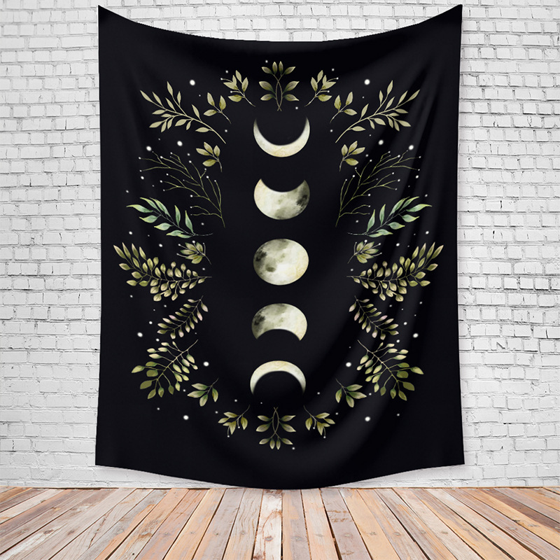 Bohemian Style Moon Phase Pattern Room Decoration Tapestry Wholesale Nihaojewelry display picture 2