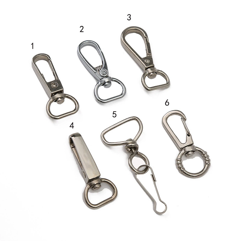 Производители поставляют цинковый сплав 6-очковый хвост пуговица для собаки лобстер брелок крючок подвеска металлическая пуговица