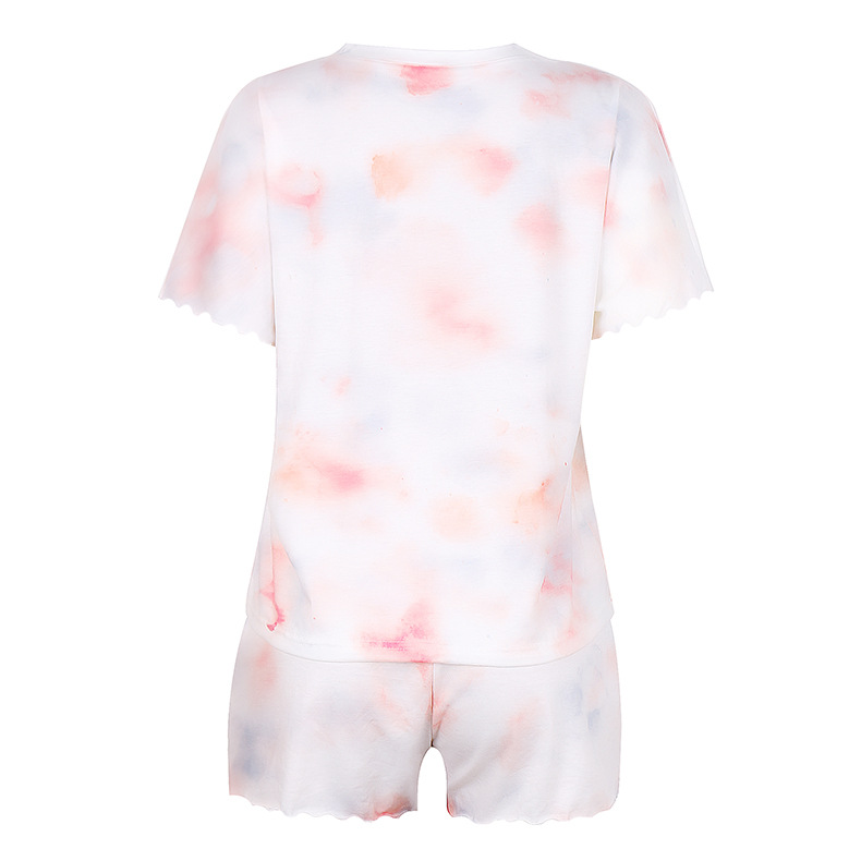 summer casual printing tie-dye gradient pajamas  NSZH33911