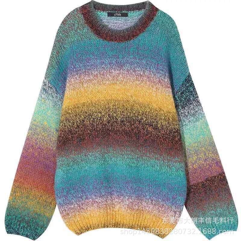 Manufactor goods in stock wholesale 13 Gradient Rainbow Mohair