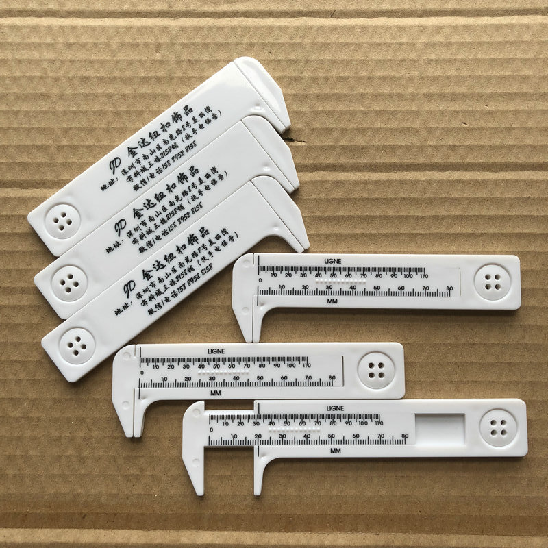 热销款可印刷纽扣卡尺 服装使用卡尺 辅料卡尺量尺 便捷纽扣卡尺