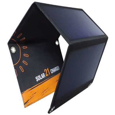Manufactor Direct selling solar energy Folding package outdoors Portable Mobile phone charger 21W Expand solar energy Charging plate
