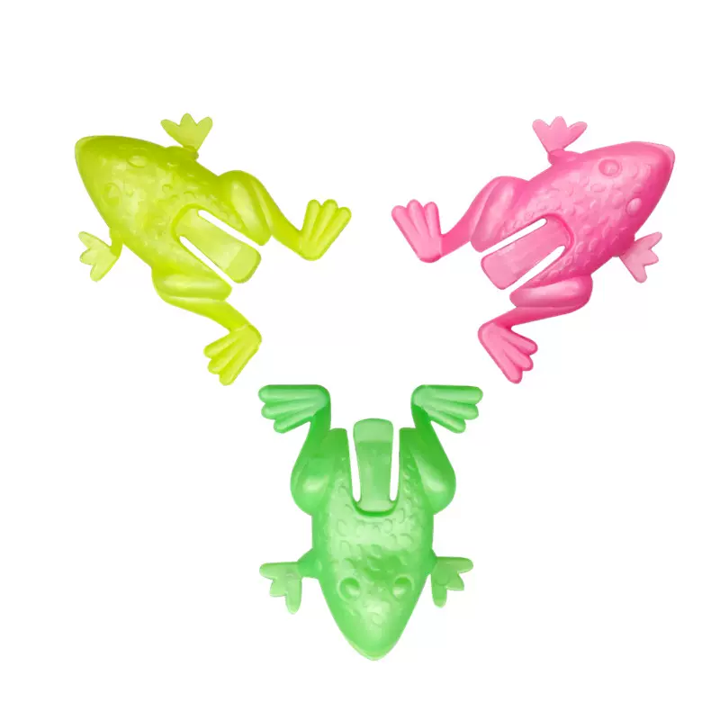 厂家直供经典8090怀旧儿童塑料弹力跳青蛙小玩具配礼物品扭蛋批发
