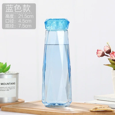 Douyin is the same colorful diamond glass, convenient casual advertising gift cup, male and female cute student water cup customization