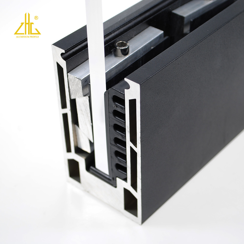 无框玻璃栏杆U型槽 落地玻璃栏杆底槽 空心地槽 室内外护杆