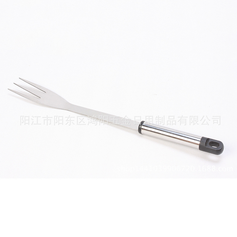 Fábrica directa BBQ Acero inoxidable hornear conjunto 4-piezas de hornear conjunto combinación traje barbacoa horquilla pala clip cuchillo herramienta traje