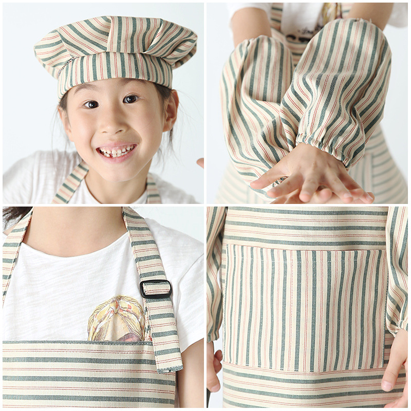 Delantal para niños pintura ropa hogar cocina antifouling jardín de infantes delantal para niños pintura arte logotipo personalizado verano