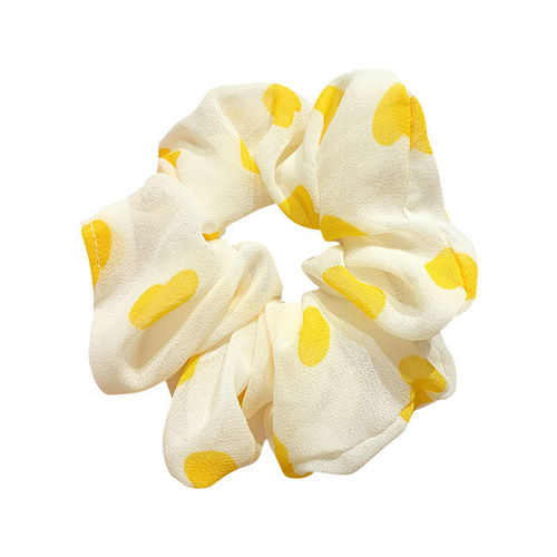 Large intestine hair band for women simple Korean ins love chiffon hair rope cute girl tied hair rubber band fat intestine hair accessories