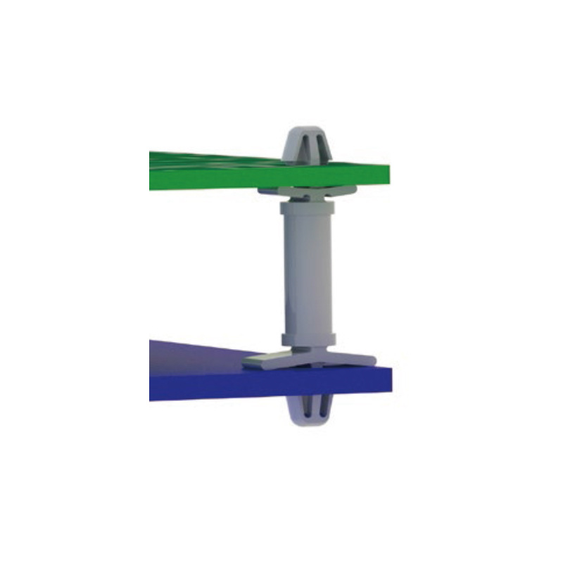 DLCBS 电路板隔离柱两头锁定 自然色  尼龙 6/6