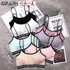 Cotton fashionable sports underwear, bra, breast tightener, T-shirt, tube top, English