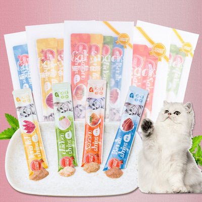 新品贝蒂猫零食妙可斯流质猫条15g*4支装 三文鱼金枪鱼猫罐头湿粮