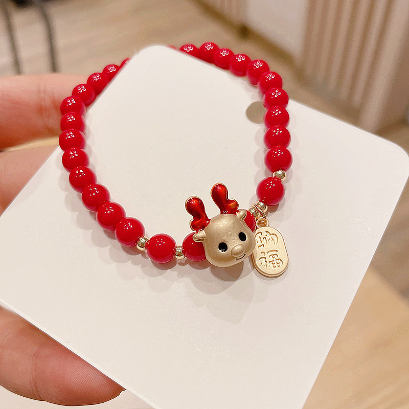 Cartoon Red Beads Bracelet display picture 13