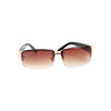 Sunglasses, fashionable men's metal decorations, trend glasses solar-powered