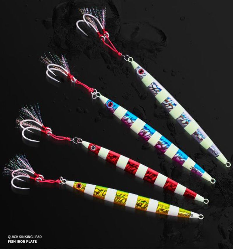 Big Jigging Spoon Lure Vertical Jigs Bass Trout Fresh Water Fishing Lure