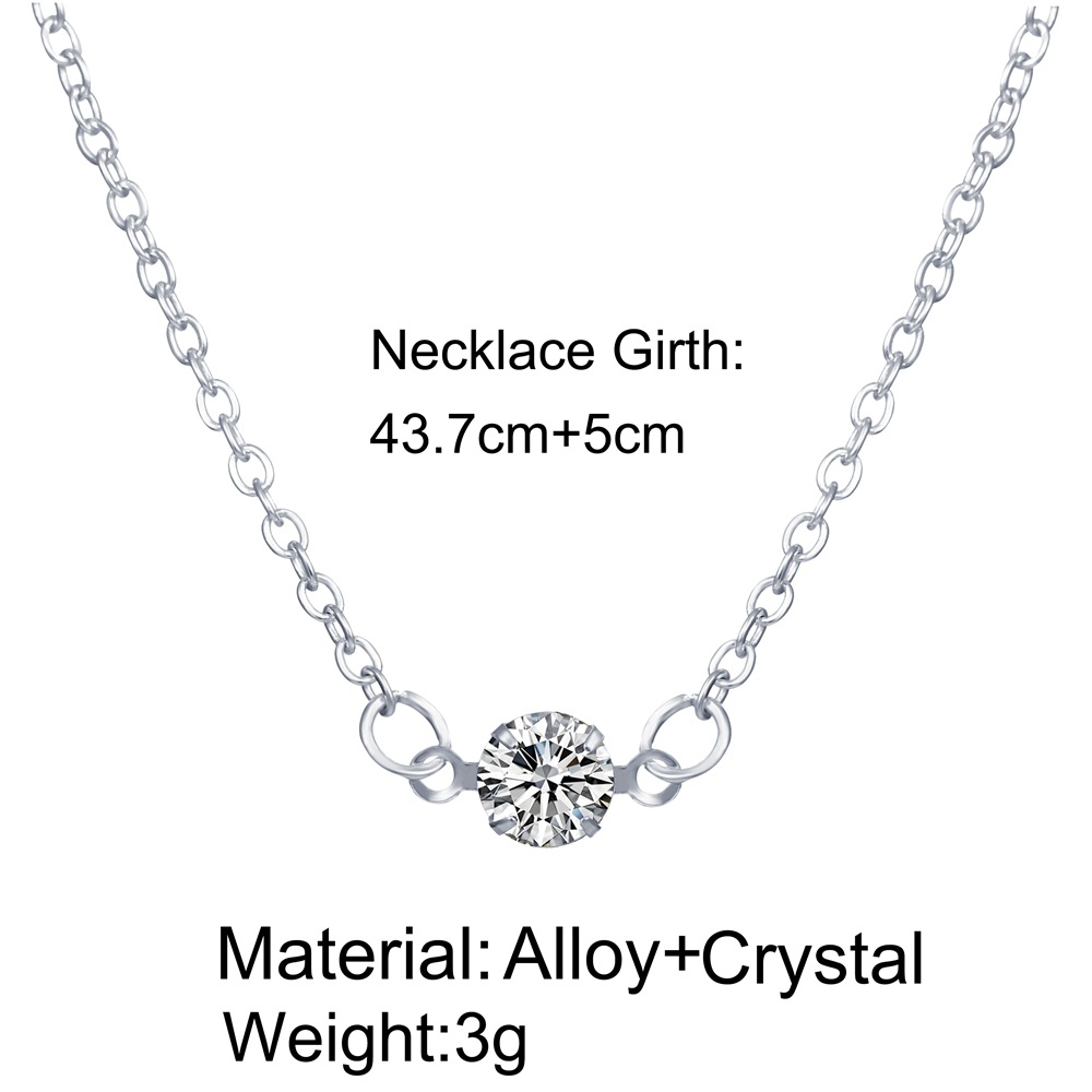 new necklace creative retro simple diamond neck chain clavicle chain_voghion.com