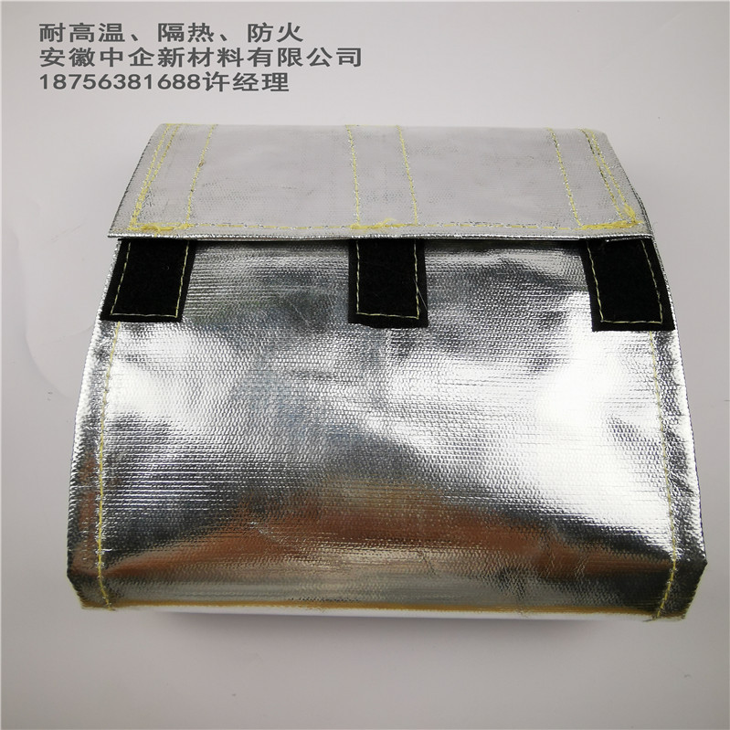 耐高温铝箔玻纤套管 搭扣式反辐射热套管厂家直销|ru