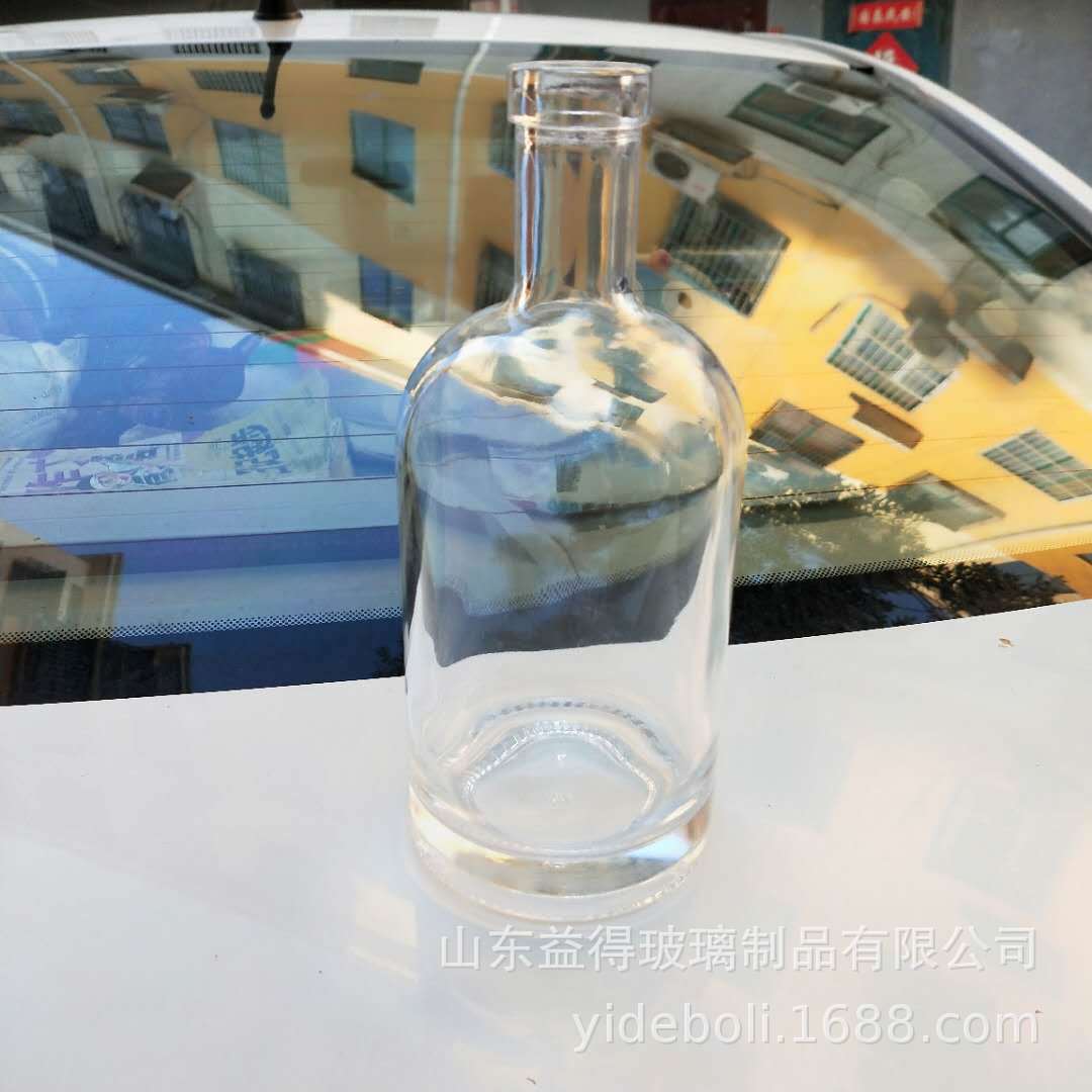 郓城玻璃瓶厂家批发简约酒瓶玻璃瓶500ml洋酒瓶定做
