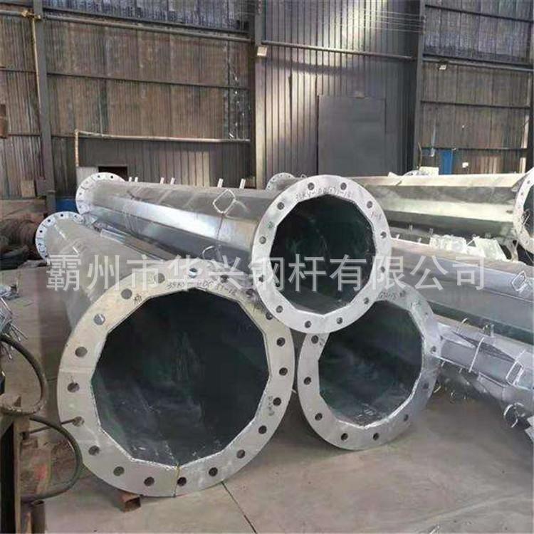 Q355钢制电力杆 单回路输电钢管杆 直线钢制电力塔 钢管杆打桩