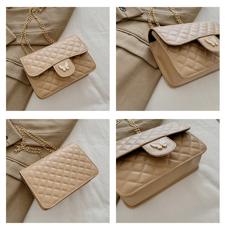 Fashion Messenger One-shoulder Diamond Small Square Bag display picture 16