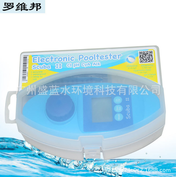 Scubdll rovibon analizador de calidad del agua detector de calidad del agua detección de cloro residual valor de pH caja de prueba de agua de mano CYA