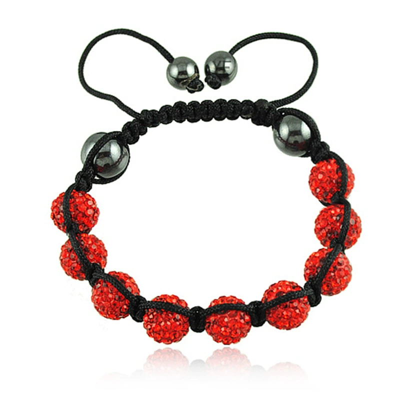 Ceramics handmade, woven bracelet, accessory, European style, diamond encrusted