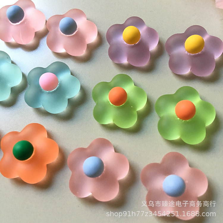 transparent matte accessories flower-shaped