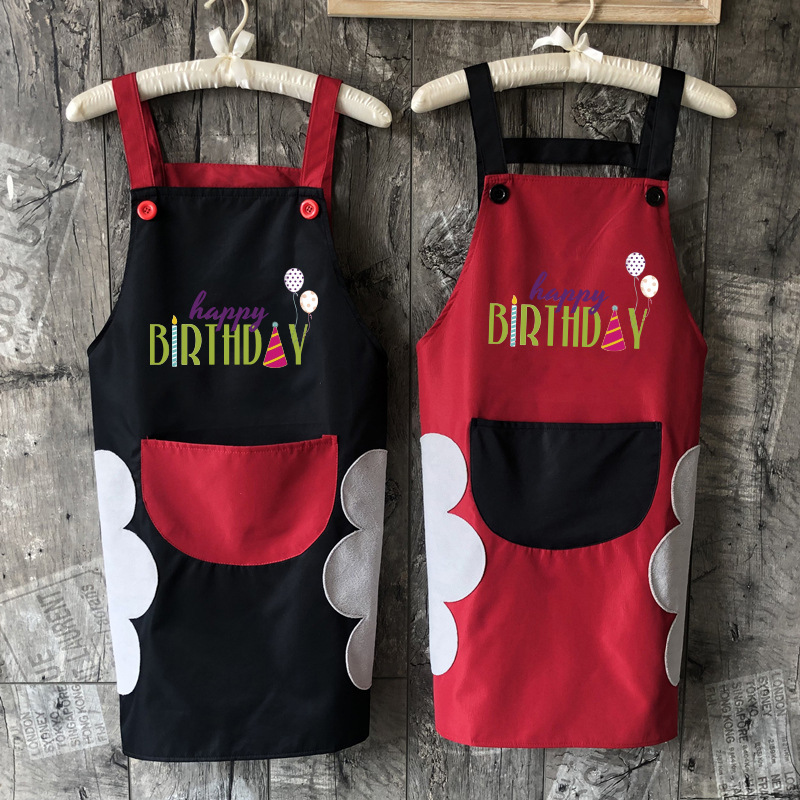 Delantal de mano borrable de las mujeres de moda lindo impermeable ropa de trabajo cintura estilo japonés cocina restaurante cocina Bata a prueba de aceite hombres