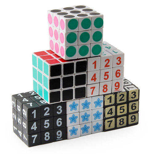 Beginner-friendly Simple Mini Smooth Rotating 3x3x3 Digital Graphic Cube Toy Wholesale Manufacturer