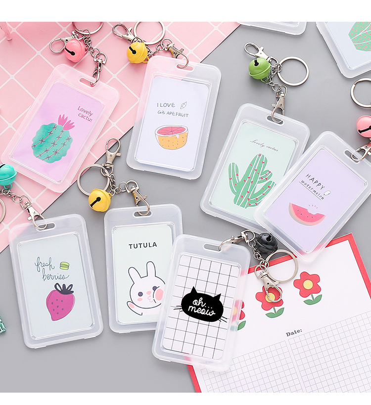 New Transparent Card Sleeve Protective Cover Cute Creative Bank Card Hard Shell display picture 5