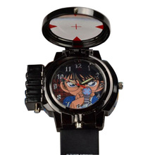 动漫名侦探柯南激光儿童卡通手表厂家 大量动漫柯南激光表