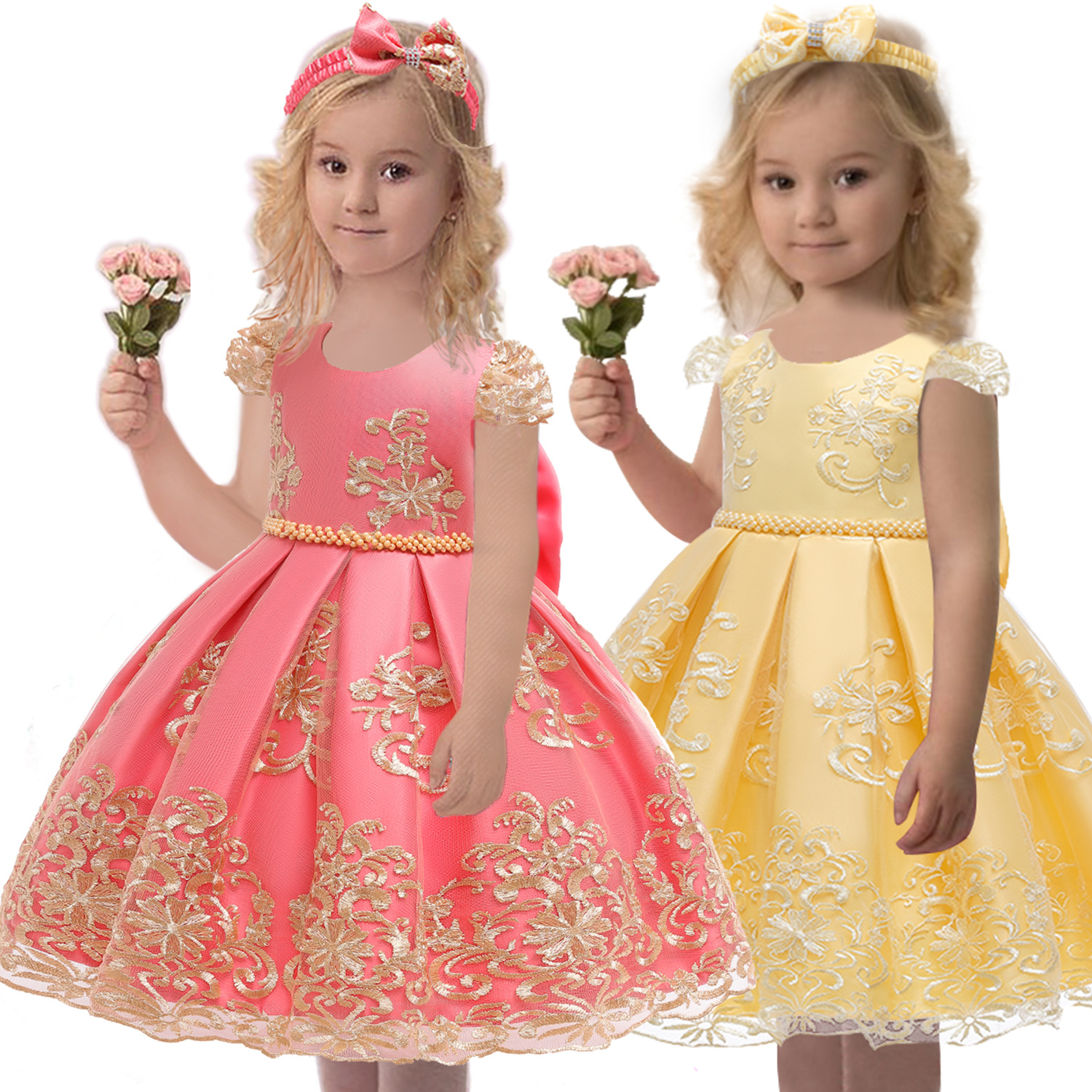 [foreign Trade Hot Style] Amazon Hot Sale Princess Dress 2020 New Lace Small And Medium Children Dress Factory Direct Sales