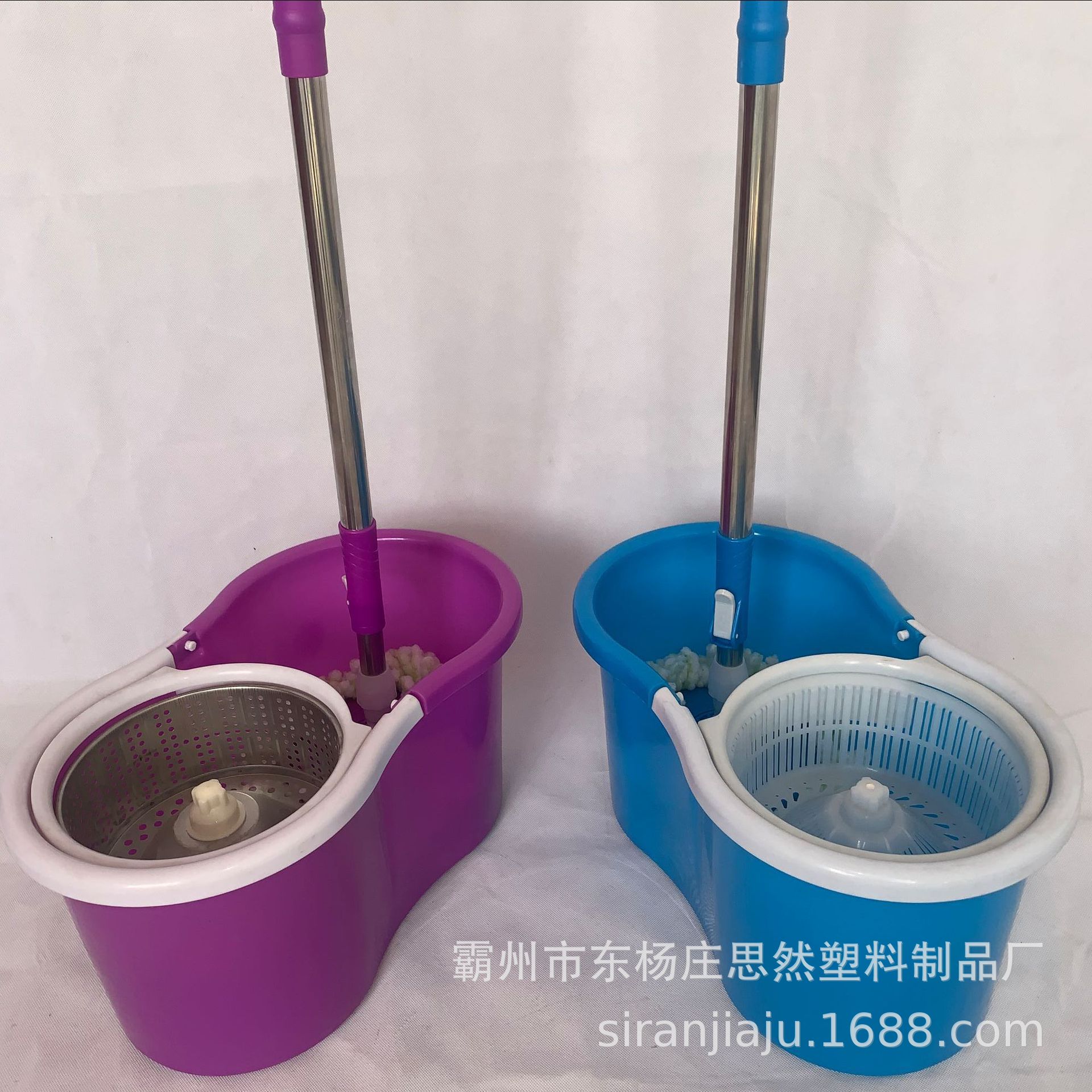 批发好神拖拖把配件 拖布桶礼品套装 不锈钢杆旋转拖把配件厂家