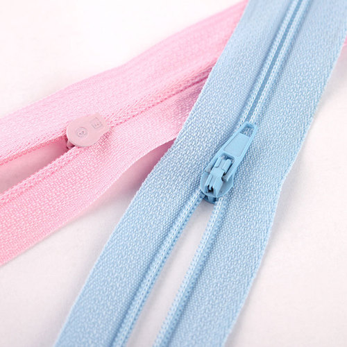 100 pieces of trousers zipper 20cm closed tail short colorful nylon black pink DIY decorative trousers zipper access control