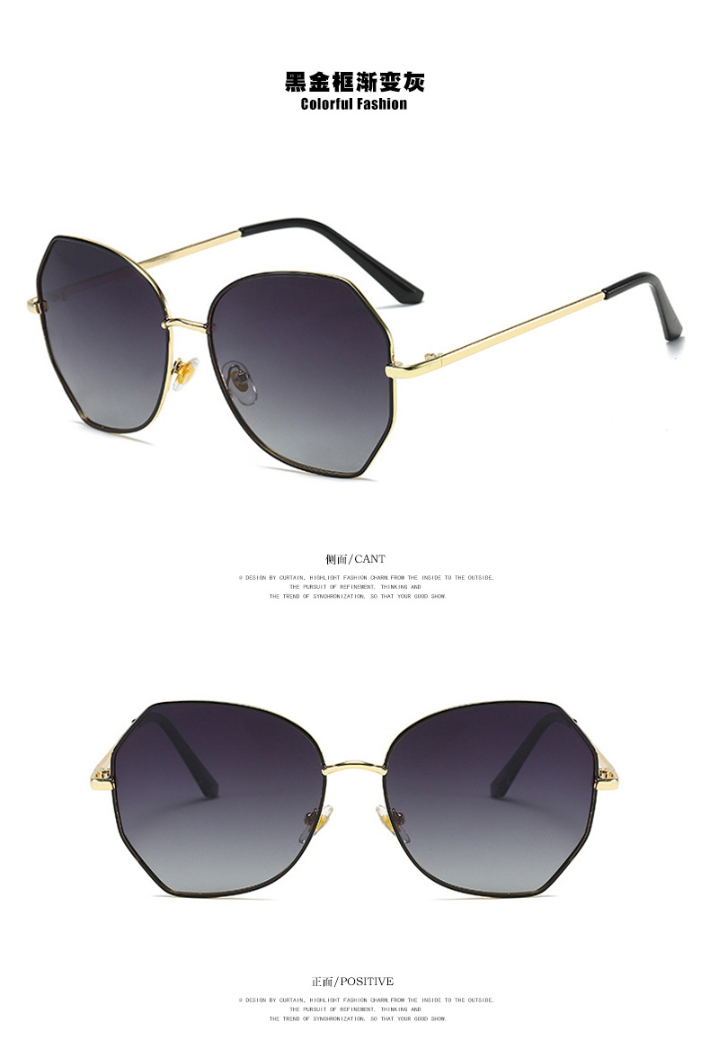 New Ladies Round Sunglasses Korean  Trend Anti-ultraviolet Polarized  Sunglasses Nihaojewelry Wholesale display picture 9