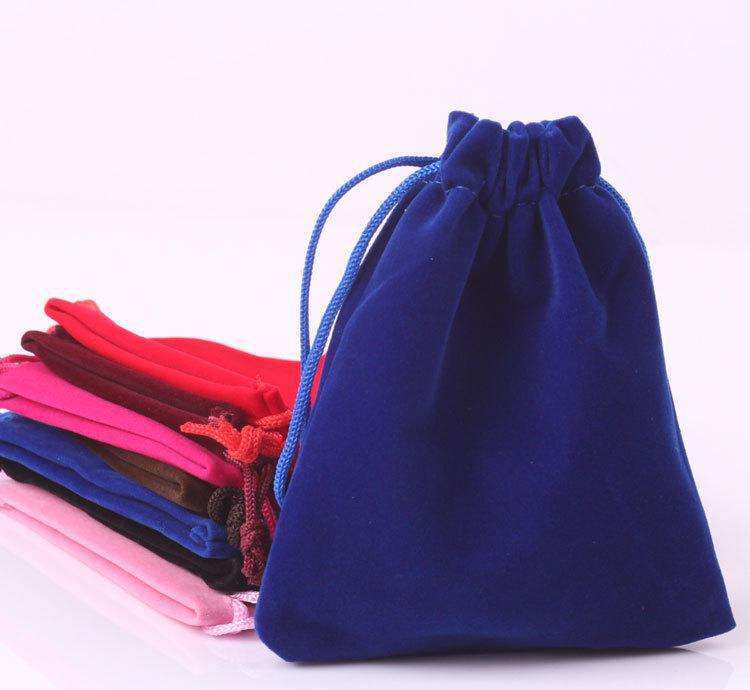 多尺寸多颜色绒布袋 束口首饰袋 绒布抽绳珠宝包装袋 厂家批发