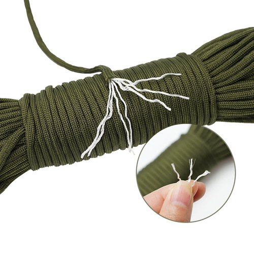 Concave-convex 4MM seven-core parachute rope, life-saving rope, core-spun rope, outdoor camping rope, 31 meters/bundle AT6726