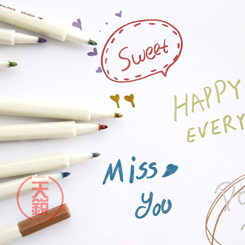 Guangna 6510 hard-head signature pen fire paint seal special metal pen photo album graffiti water-based paint pen marker pen