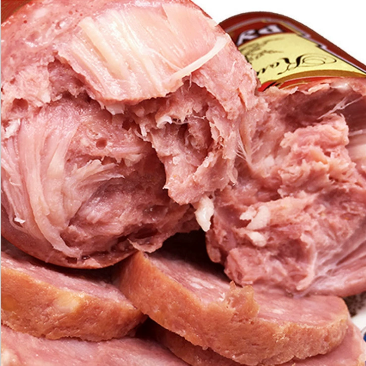 Рублевая колбаса по-русски Русская колбаса Из ветчины открытая сумка, готовое к употреблению винное блюдо, фирменные закуски