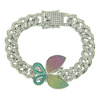 Necklace with butterfly, neon accessory, Amazon, diamond encrusted