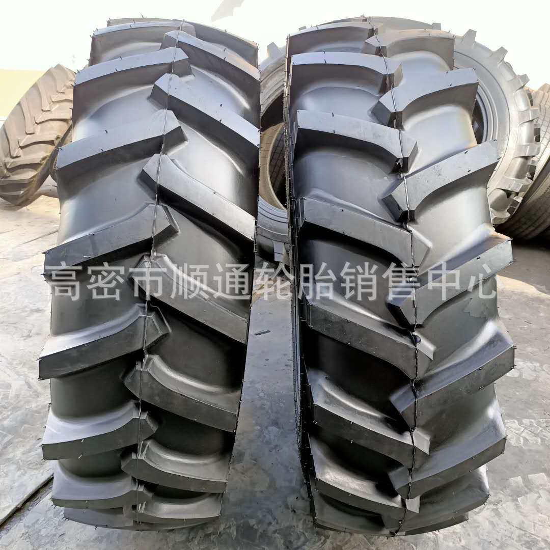 农用16.9/18.4/20.8-30-34-38-42加粗人字花纹拖拉机轮胎