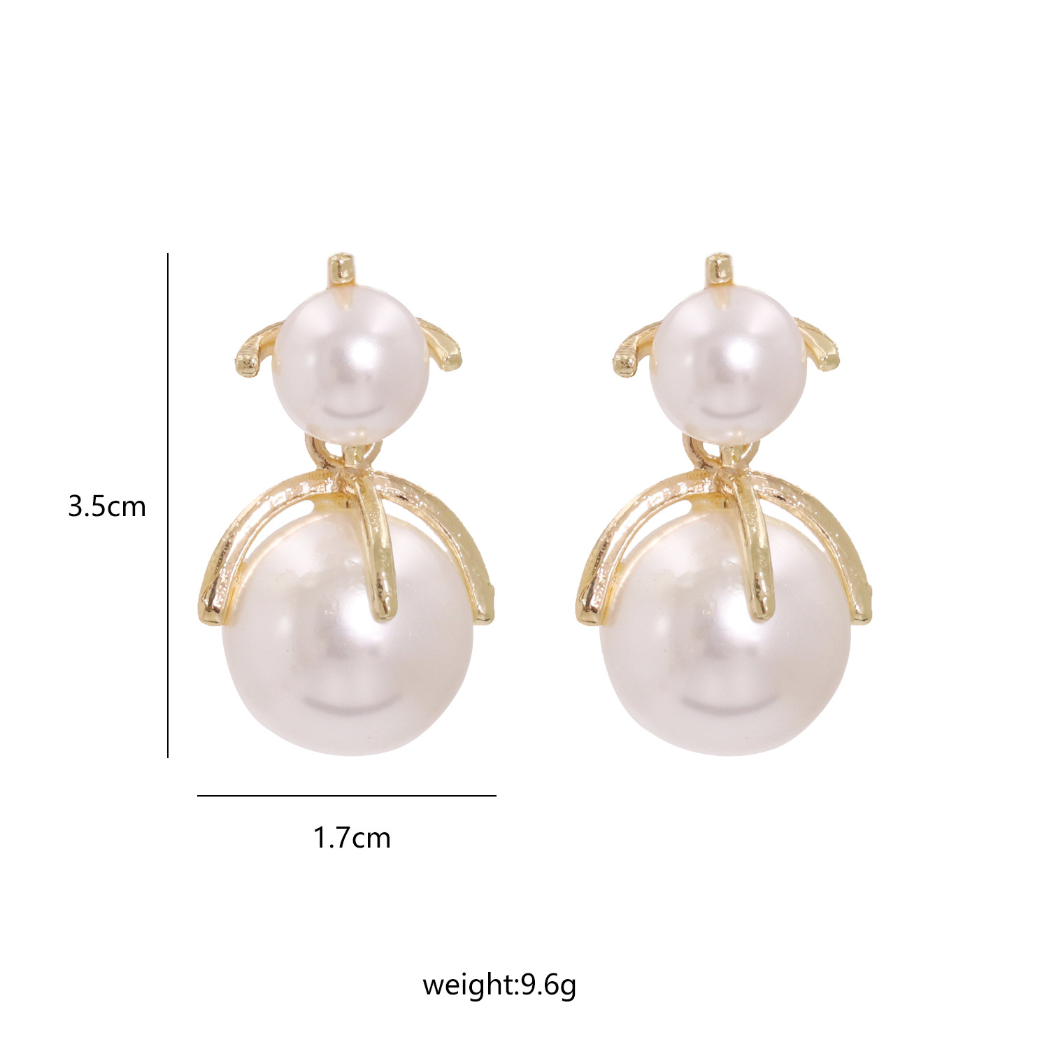 Korean Fashion Simple Pearl Elegant Earrings For Women Wholesale display picture 1
