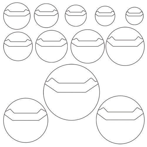 Manyun Transparent Bar Chi Protective Case Anime Two-Dimensional Badge Round Card Round Protective Storage Display Case Peripheral